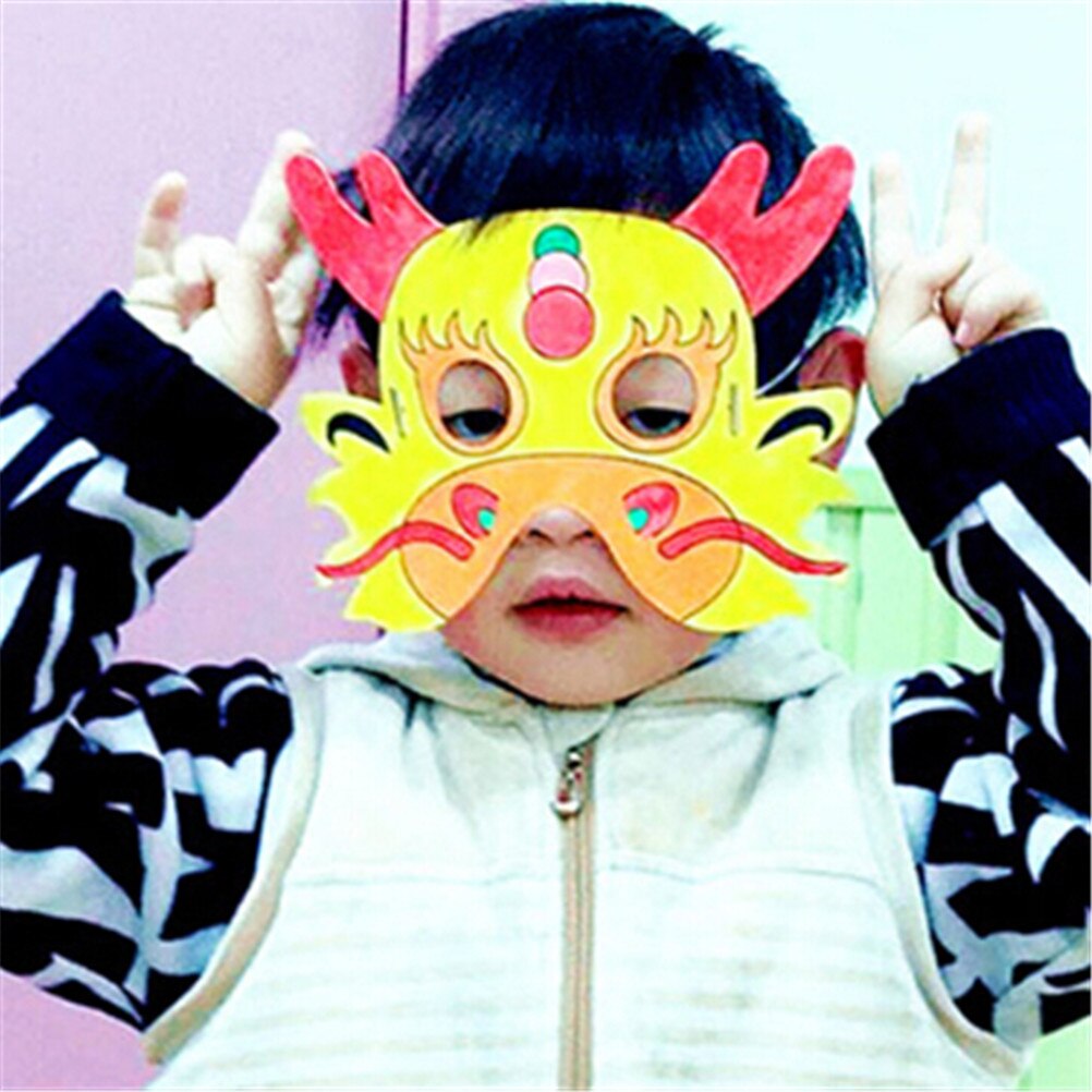 Cartoon Animal Painting Mask Kindergarten Preschool Graffiti Art Crafts Toys Color Drawing Toys for Children Kids