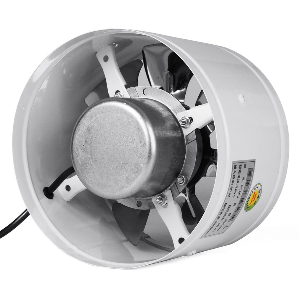 Inline Duct Booster Exhaust Fan - 4" 6" 8" 10" Intake Out-Take Ventilation Fan