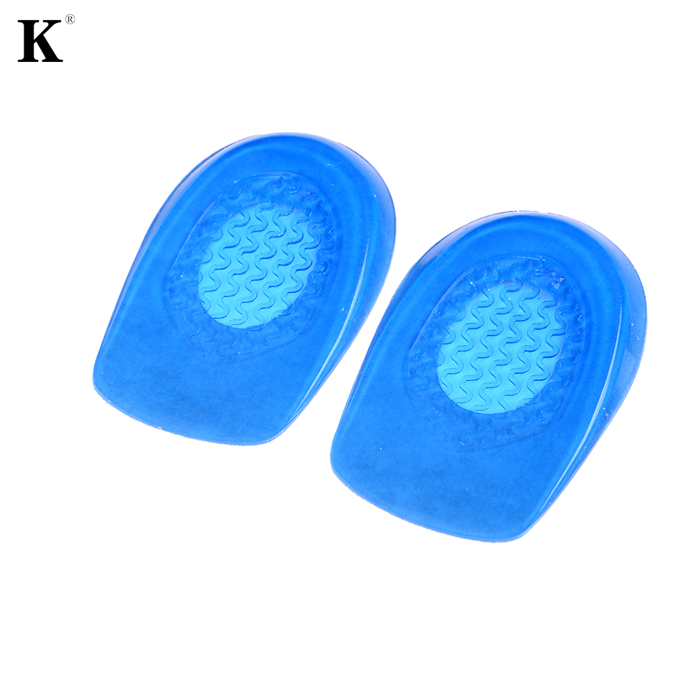 Silicon Gel Insoles Back Pad Heel Cup for Calcaneal Pain Health Feet Care Support spur feet cushion silica pads