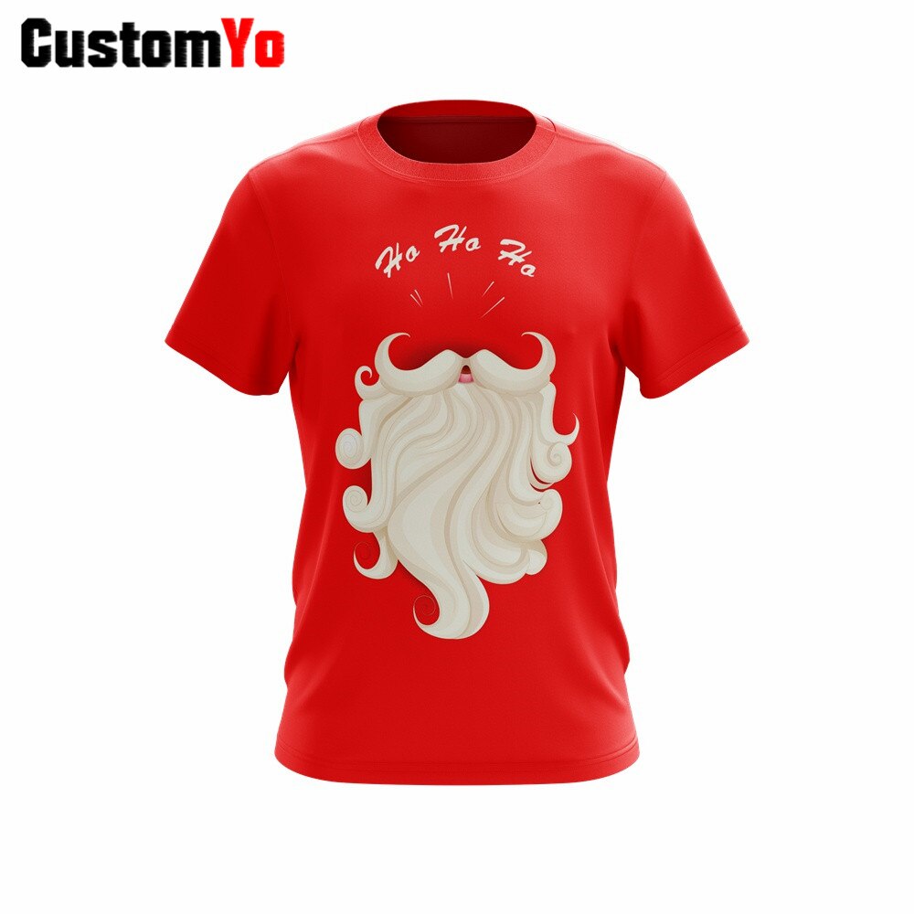 Cheap Santa Funny Christmas Graphic T-Shirt Tops Custom Printed T Shirt