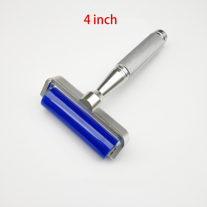 1PCS Dust Removal Sticky Silicone Roller Anti-Static Roller Brush Manual Cleaner Phone Repair Tool Aluminum Alloy Handle
