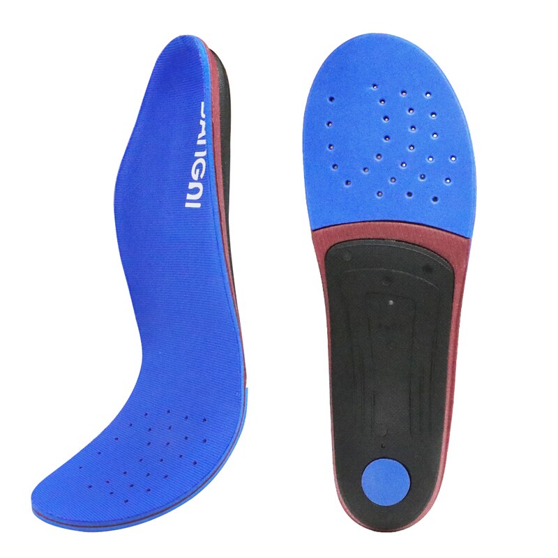 3ANGNI Orthopedic Insoles Arch Support For Flat Feet Shoe Inserts Women Men Othotic Heel Pain Plantar Fasciitis Insole: Blue / 250mm