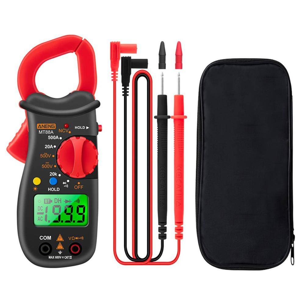 ANENG MT88A Digital Clamp Meter Multimeter 500A DC/AC Voltage AC Current Tester Frequency Capacitance NCV Test Mini Clamp Meter: Default Title