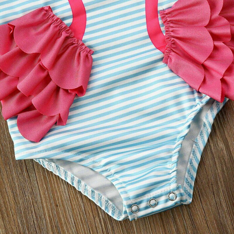 Zomer Kid Baby Meisjes Peuter Flamingo Tankini Bikini Set Badmode Badpak