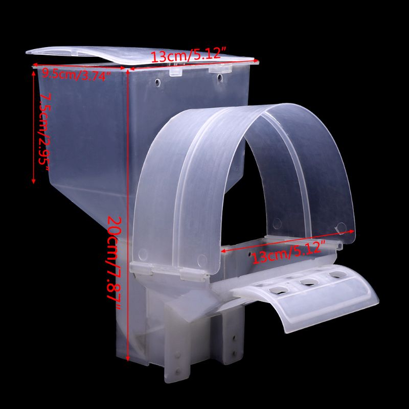 Duif Feeder Automatische Enkel Gat Voeden Case Opknoping Kooi Vogels Papegaai Voedsel Dispenser Apparaat Doos Container Accessoires