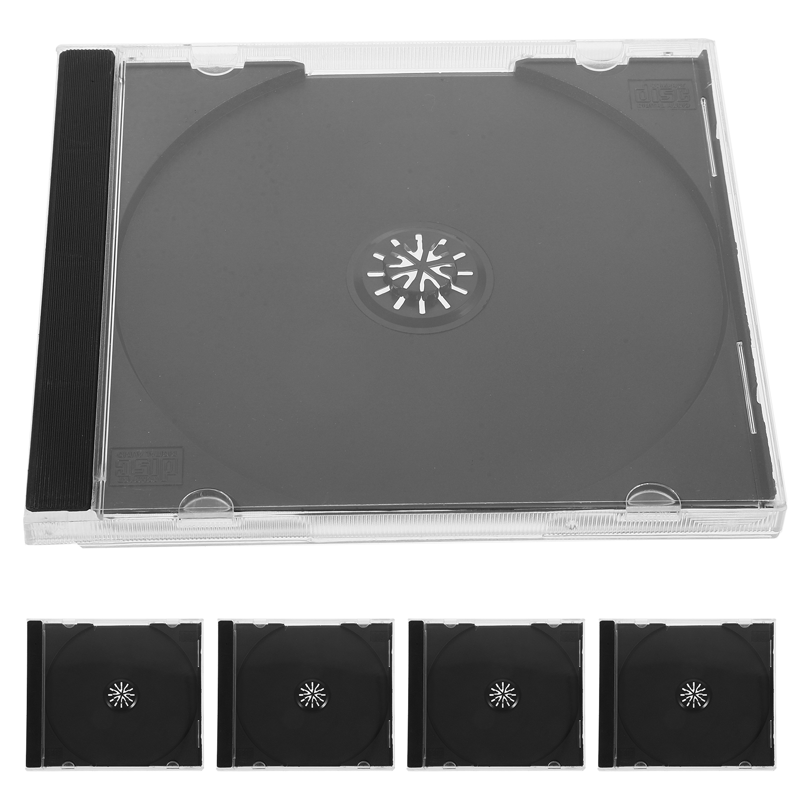 5pcs Thickened Case Holder Organizer Disc Storage Box Jewel Cases DVD Album Boxes Hard Plastic Optical Container CD Storage Case