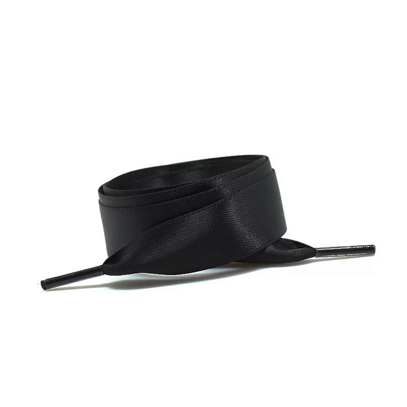 1 Paar 2cm Breite Satin Schnürsenkel flache Seide Band Schnürsenkel Stiefel Turnschuhe Schnürsenkel 19 Farben Länge 80cm 100cm 120cm S-1