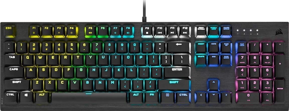 Game mechanical keyboard computer notebook mechanical keyboard wired Russian/English layout RGB color backlight: B