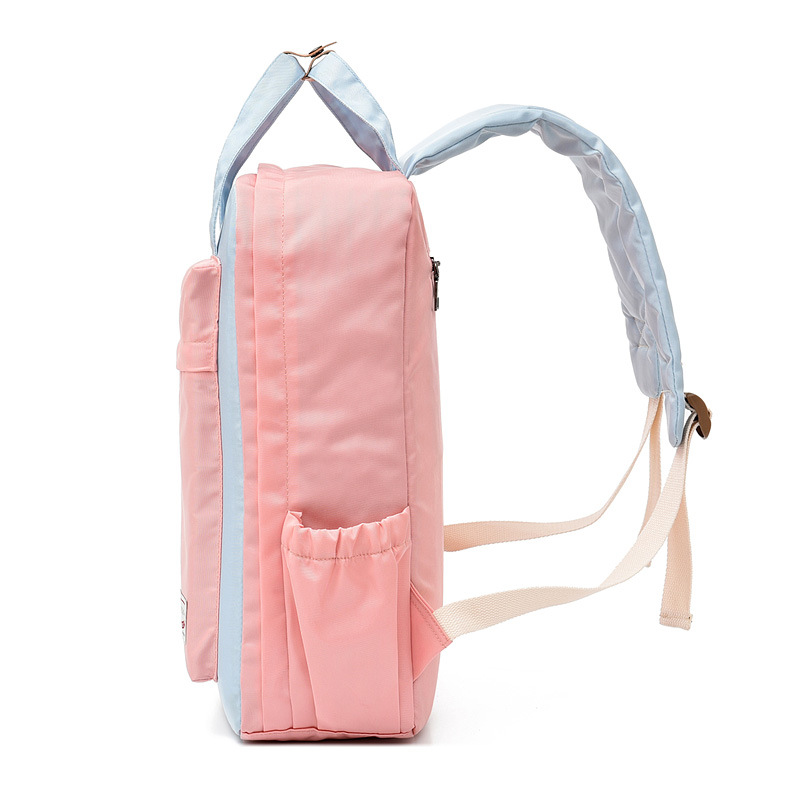 Teenage Girls School Bags Backpack School Women Patchwork Oxford Casual Preppy Style Lightweight Student Teen Bookbags