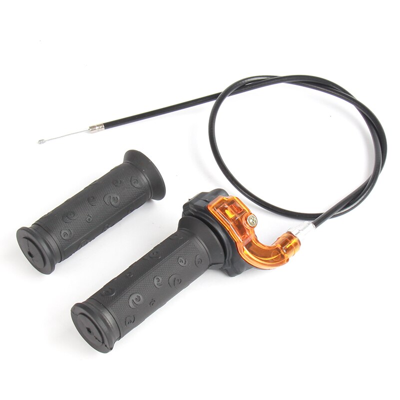 Pocket Bike Gas Twist Throttle Accelerator Handle Grip Cable Set For Pit Dirt Mini Pocket 4-Stroke Bike Quad ATV 50cc 60cc 66cc 90cc 110cc 125cc 140cc 7/8 22mm Dirt Bike Throttle