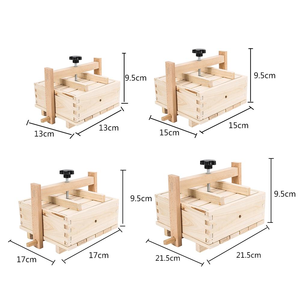 2- i -1 trä tofu ost tillverkare & press med 3 st tyg hållbar asy att montera för hem tofu diy plats