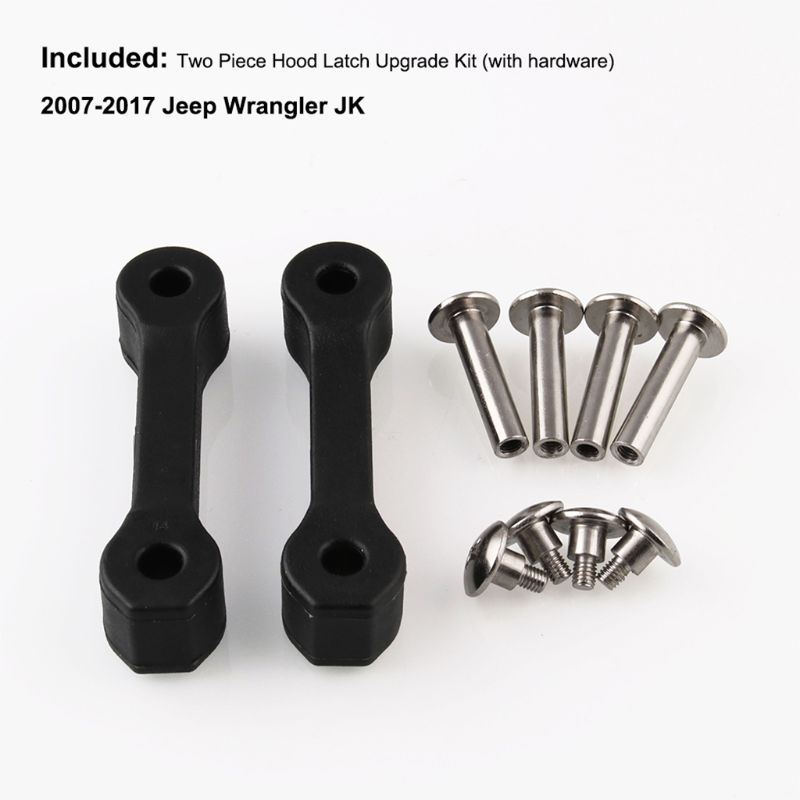 X AUTOHAUX 8-delige Deurscharnier Set Incl. Bouten Voor Jeep Wrangler JK 2007-2018 – Stevige Metaal Vervanging, Geen Boren Nodig