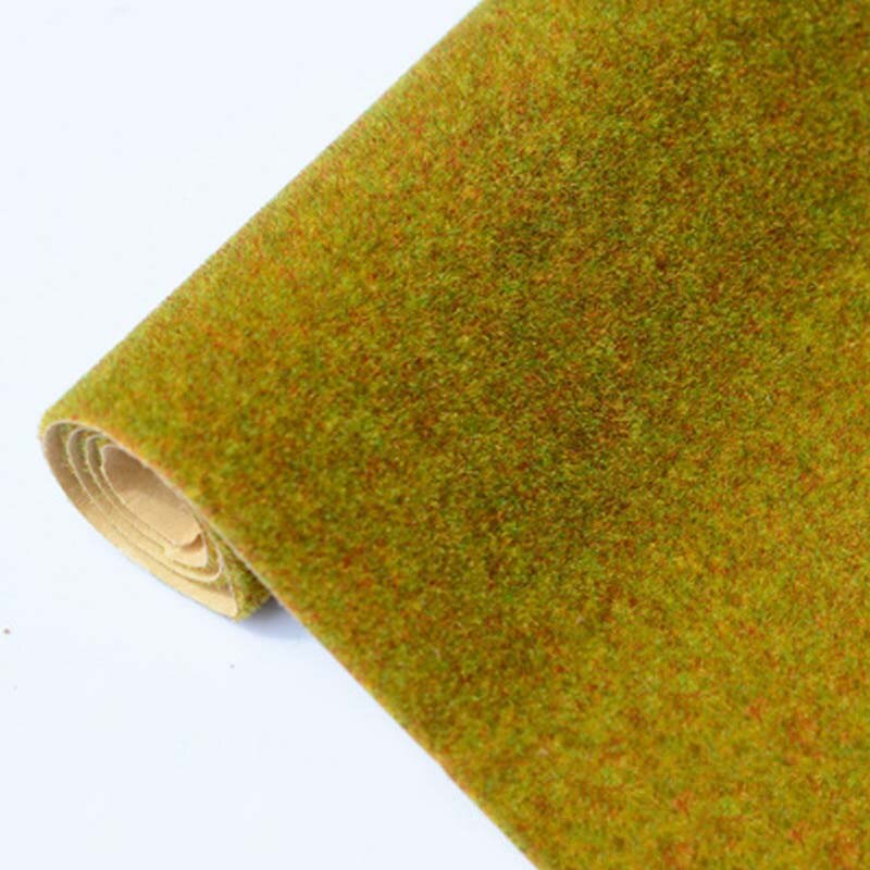 1Pc Landscape Grass Mat for Architectural Scenery Paper Scenery Layout Lawn Diorama Accessories 25x25cm 50x50cm 50x100cm