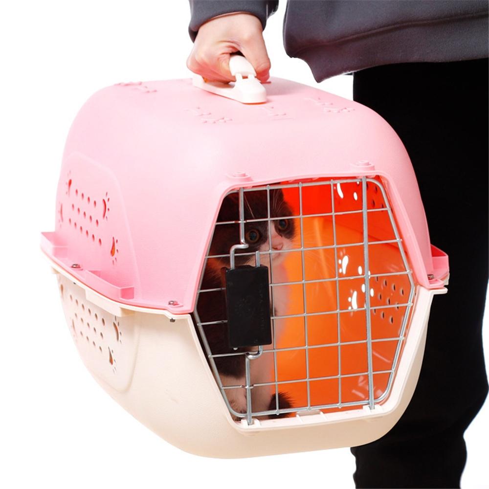Carrier for Dogs Travel Pet Crate Portable Dog Cage Air transport Box Cage for Cat Breathable Outing Travel Luggage