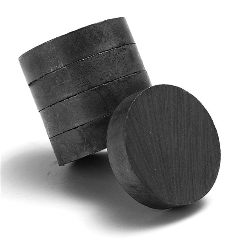 Lote de 2-500 unidades de imanes de ferrita de 10x5mm para nevera, anillo de imán de ferrita para imán para altavoces, negro, 10x5mm