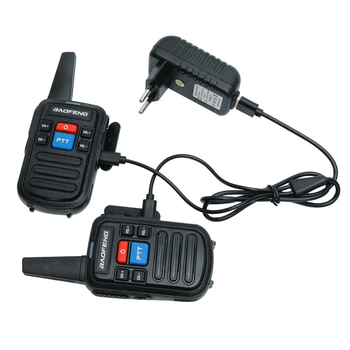 Baofeng BF-C50 2pcs Mini Walkie Talkie Kids Portable Ham Radio Comunicador UHF 400-470MHz Dual Band Two-way Radio HF Transceiver