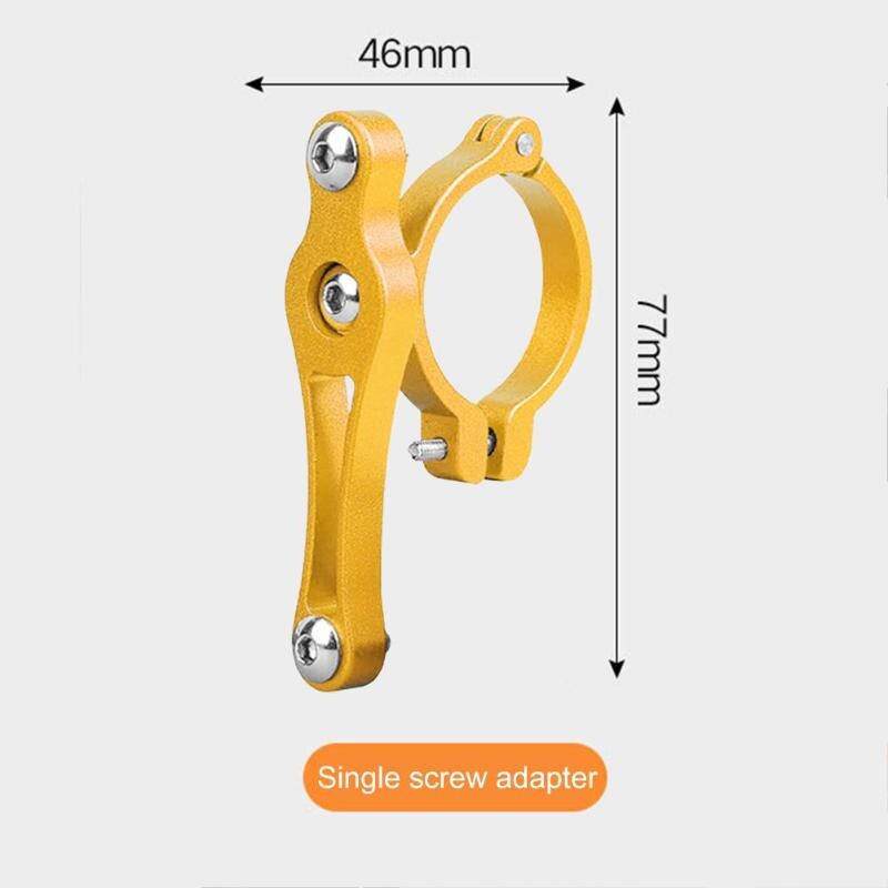 Soporte duradero para botella de bicicleta, soporte de botella de agua de bicicleta, adaptador de doble tornillo para manillar de bicicleta de montaña: C