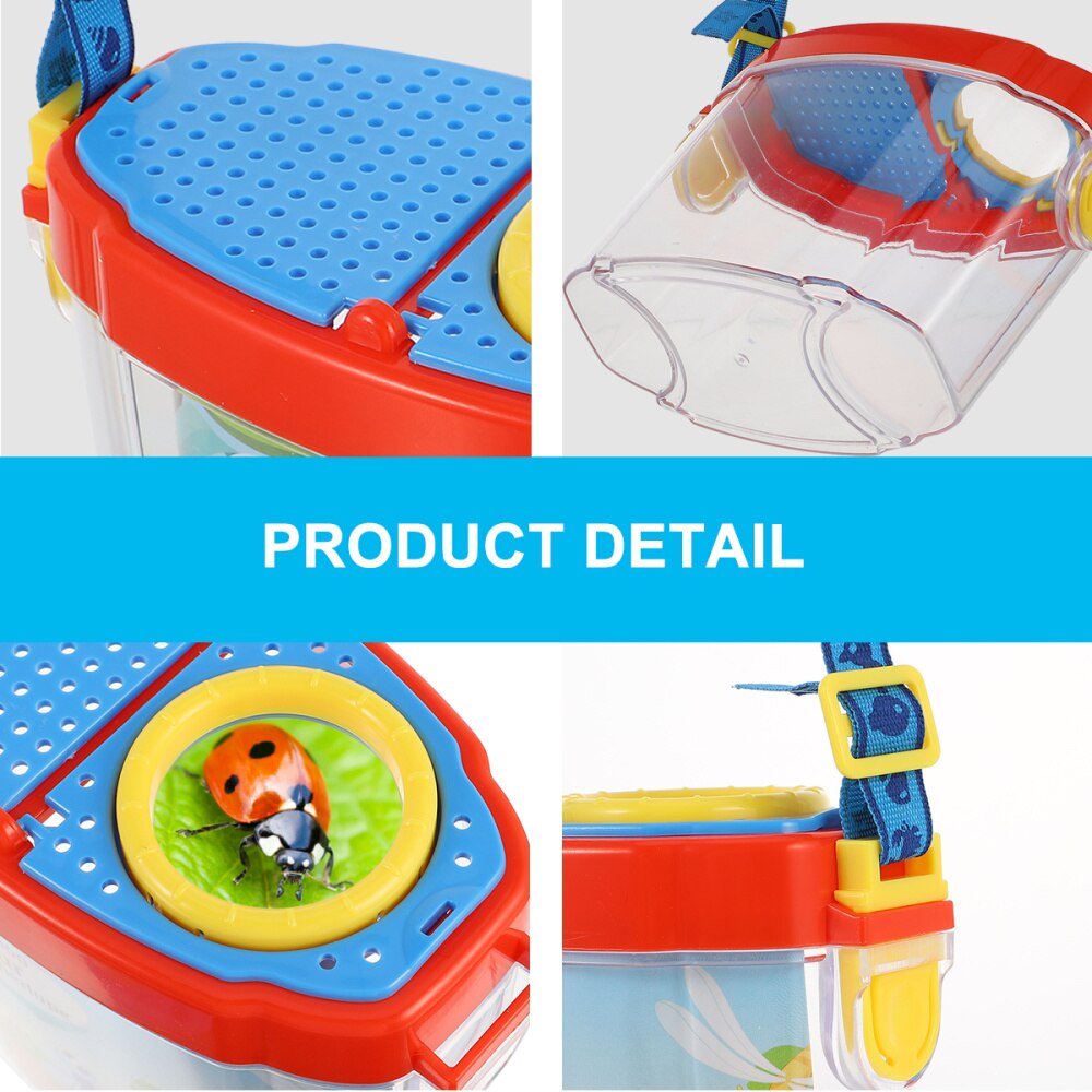 1 Set Kids Outdoor Insect Collector Observation Box Capture Tool Magnifier