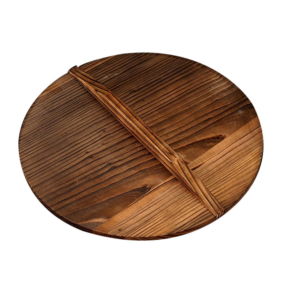 Cover Anti-Overflow Pot Cover Hout Wok Deksel Houten Pot Deksel Retro Wok Cover Voor Thuis Restaurant Koken