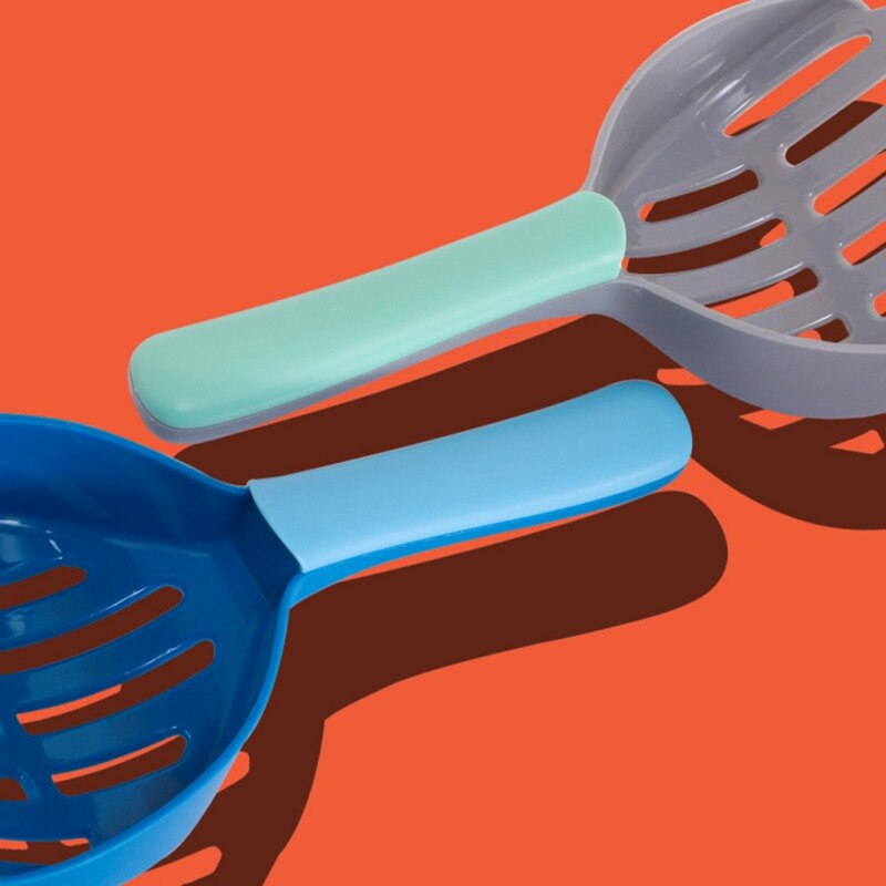 Grande cuillère à litière pour chat, facile à enfiler, revêtement en plastique ABS antiadhésif, le gardant propre et hygiénique