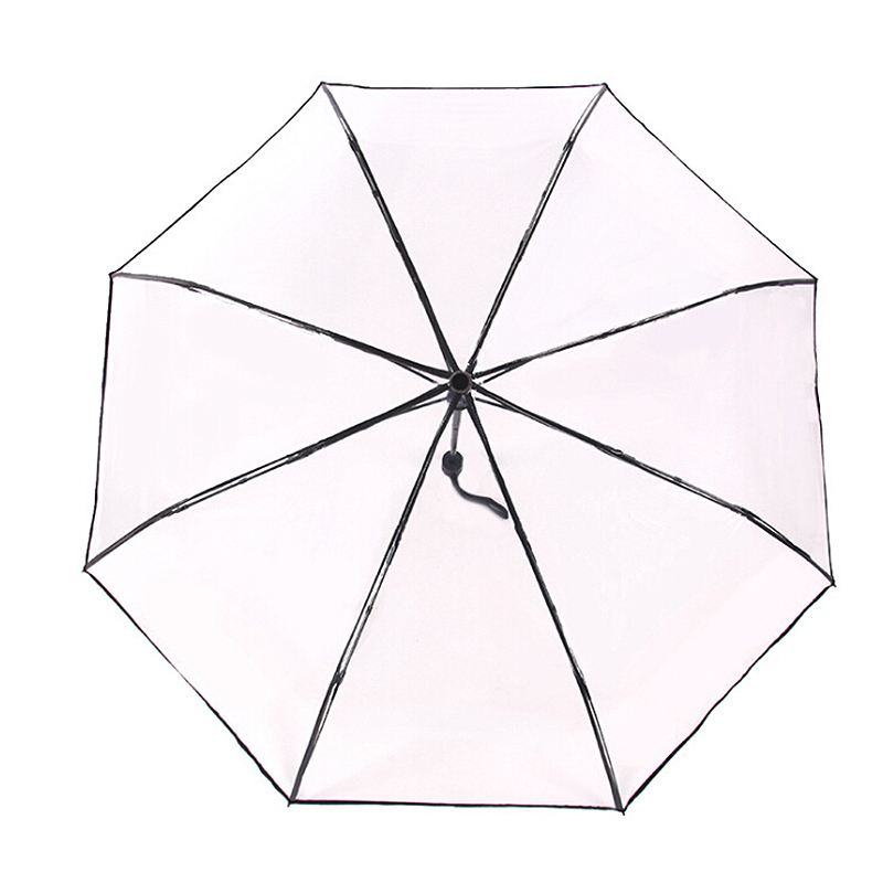 Semi-automatische Transparante Opvouwbare Paraplu Windbestendig Opvouwbare Automatische Paraplu Regen Zon Auto Winddicht Paraplu
