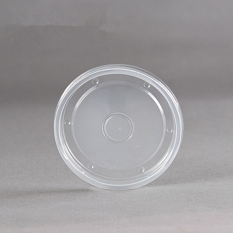 50pcs round disposable food salad soup takeaway packaging cups 12oz/16oz/26oz ice cream large paper cup with lid: only lid3