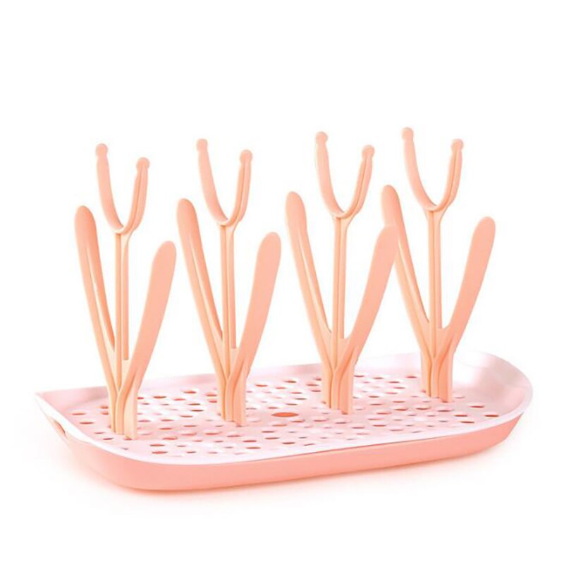 Baby Feeding Bottle Drying Rack Mat Tree Shelf Kitchen Cleaning Tool Dryer Rack Detachable Storage Cup Dry Rack YHZ002: YHZ002E