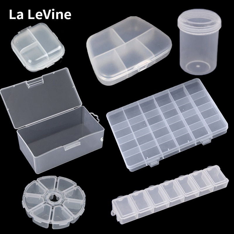 La Levine Sieraden Container Box Organizer Transparante Pp Plastic Verstelbare Compartiment Oorbel 24 Grid Vitrine Opbergdoos