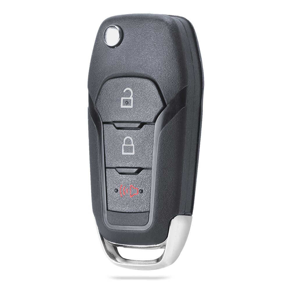 Keyecu flip-afstandsbediening autosleutelbehuizing voor ford fusion edge explorer fcc id : n5f-a08 taa (alleen behuizing): Model een