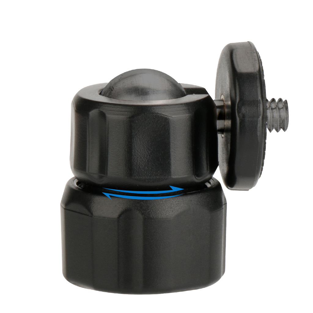 Ulanzi U-20 abs mini tripé bola cabeça 1/4 parafuso montagem ballhead girando 360 graus para câmera tripé smartphone tripé acessório