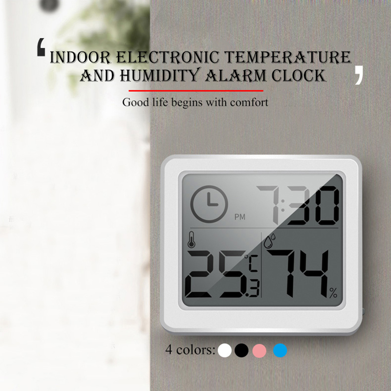 Ultra-Dunne Thermometer Hygrometer Automatische Elektronische Digitale Weerstation Monitor Koelkast Thermometer Elektronische