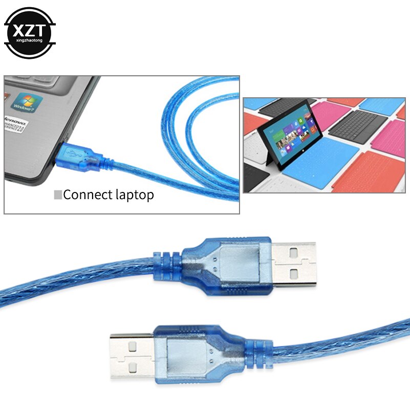 10 m / 5 m USB-kabel USB 2.0 Snelle datasynchronisatie Verlengdatakabel USB 2.0 Type A Male naar USB Male Adapter voor afgeschermde harde schijf