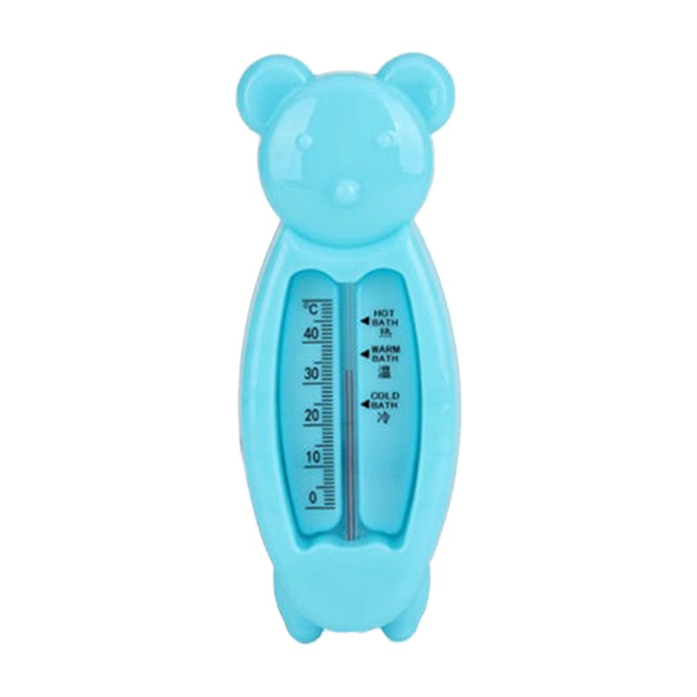 Termómetro de agua para bebé, juguete inteligente en forma de oso, juguetes de baño de bebé para niños, medidor de temperatura: Blue