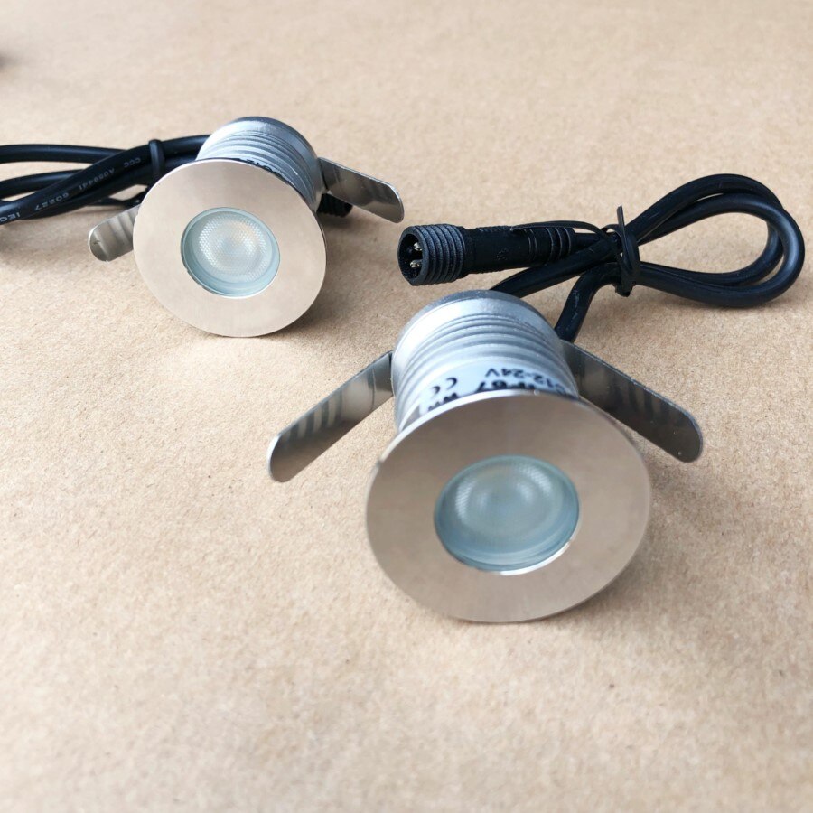 Led underjordisk lampe 3w 12v ip67 udendørs forsænket dæk gulv jord spot belysning inground uplight indkørsel beton brolægger lys
