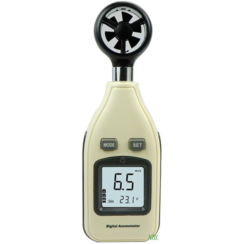 0~30m/s High Precision Digital Anemometer Portable LCD Display Wind Speed Air Temperature Thermometer Meter