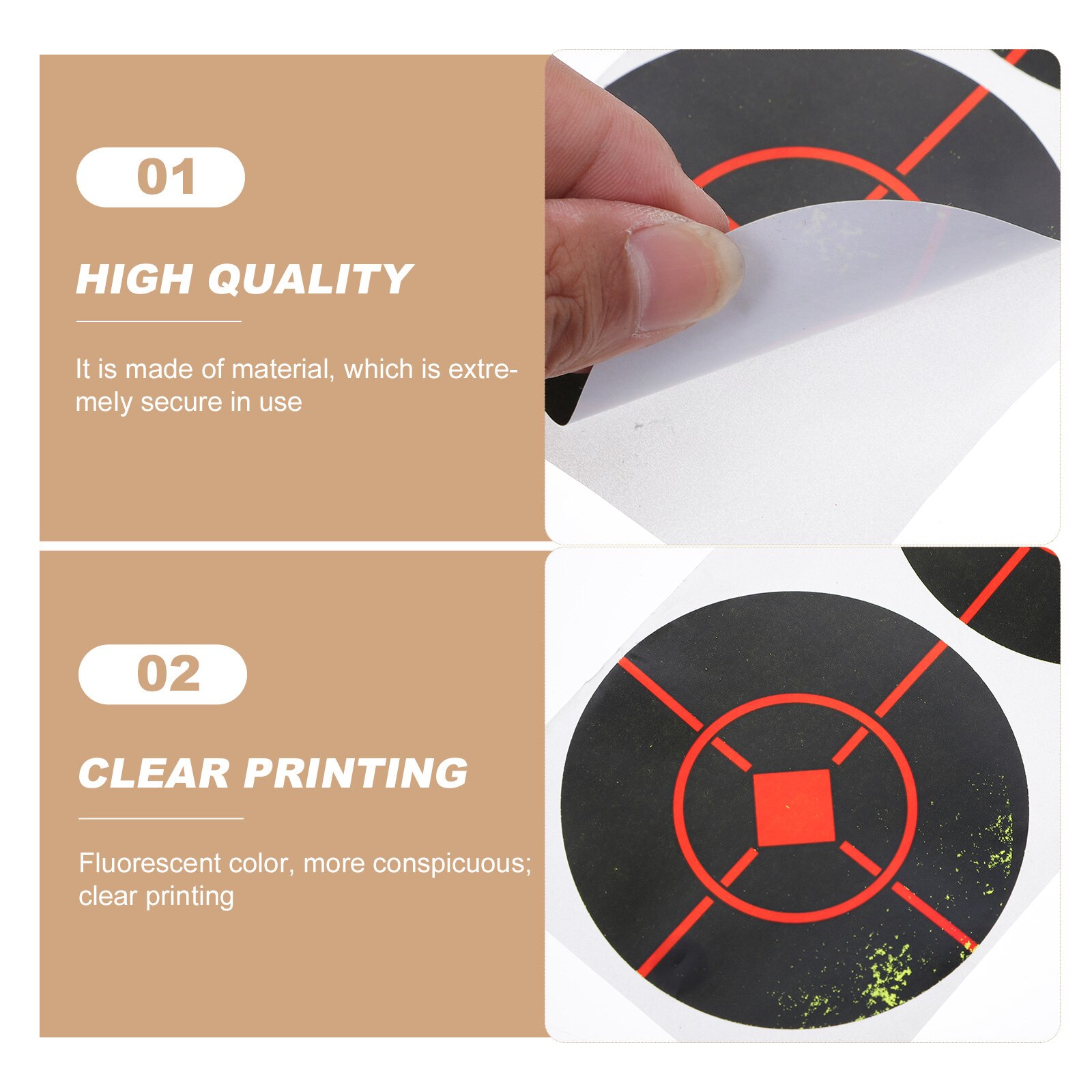 1 Roll of Splatter Shooting Targets Sticker Reactive Target Sticker for Shooting