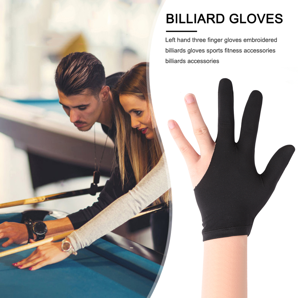 Biljart Drie Vinger Handschoenen Snooker Handschoen Linkerhand Speciale Hoogwaardige Vingerloze Handschoenen Biljart Snooker Biljart Pool Handschoenen