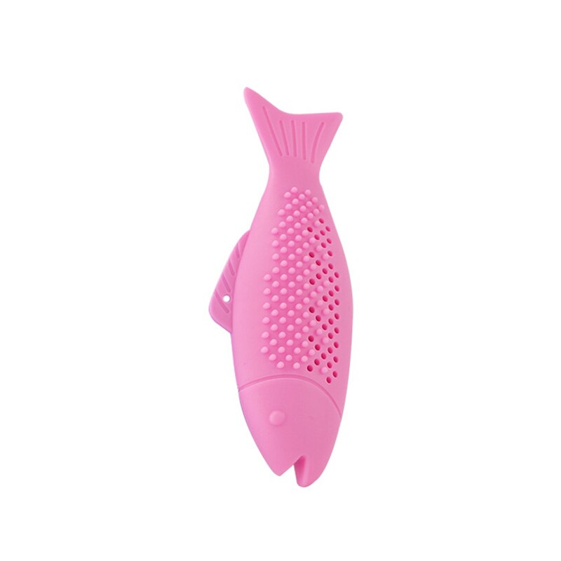 Cat Teeth Cleaning Dental Care Chew Stick Catnip Toys For Pet Cat Toy Interactive Fish Catnip Toys Safe Food Grade Silicone