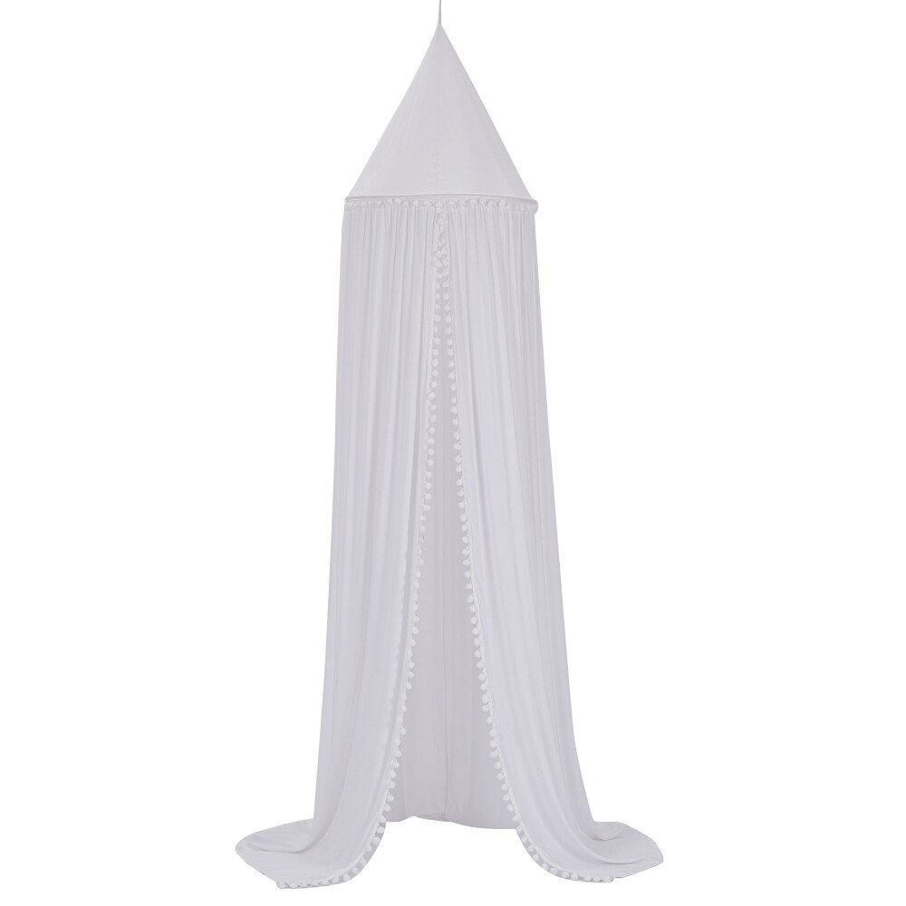 Kids Zoete Stijl Dome Bed Canopy Katoen Klamboe Spelen Tent Opknoping Huis Decoratie Voor Kinderen Woonkamer Zuigelingen Wieg: White