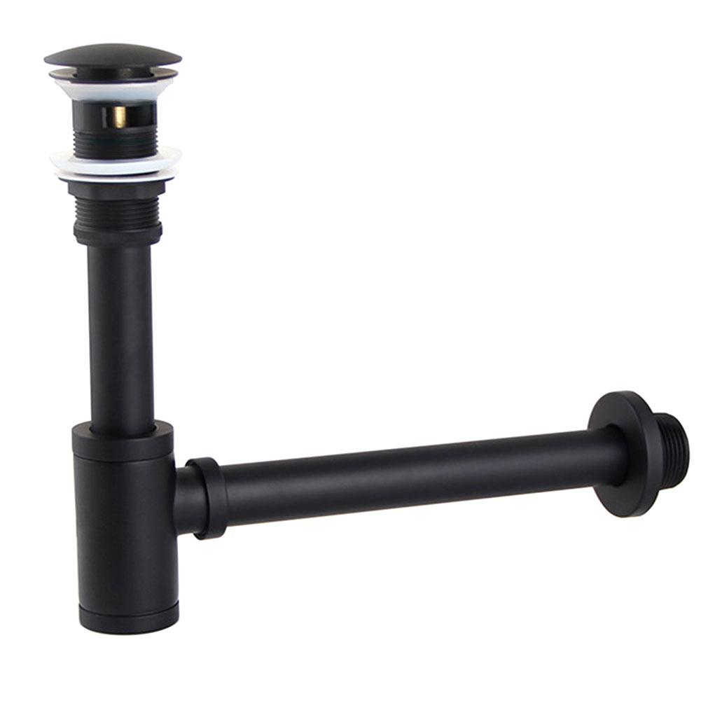 Sink Home Luxury Extension Basin Waste Bathroom Drain Bottle Trap Black Easy Install Rubber Adjustable Durable Universal