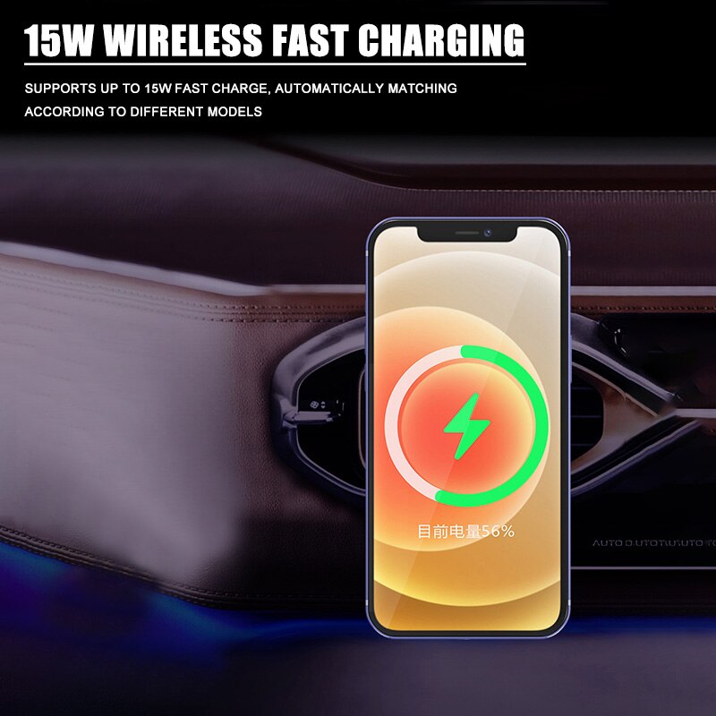 15W Magnetic Car Wireless Charger - for iPhone 12 Series - Air Vent Mount - Fast Charging