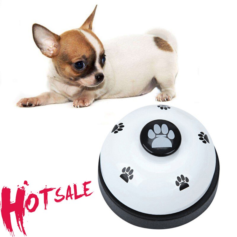 Dog Toy Pet Bell Training Bell Responder Puppy Feeding Metal Meal Bells Cat Dog Ring Pet Supply Interactive Training Food Feeder