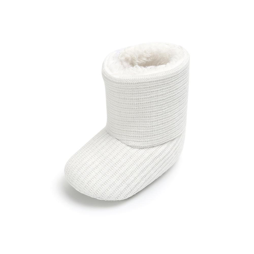 Vinter babystövlar söta flickor pojkar stickade tossor superhåll värmen spädbarn småbarnsskor 0-18 m