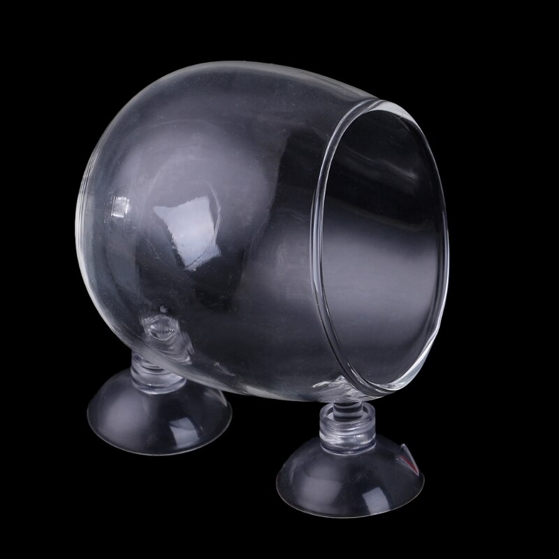 Aquarium Landscape CO2 Glass Bubble Water Red Worms Grass Food Cup Fish Feeder