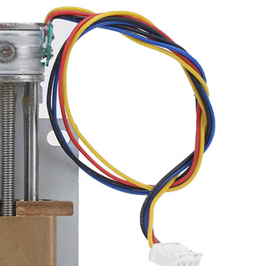 Screw Slide Table Micro 2‑Phase 4‑Wire Stepper Motor Linear Motion Lead Screw Slider Metal Optical Screw Linear Motion Lead