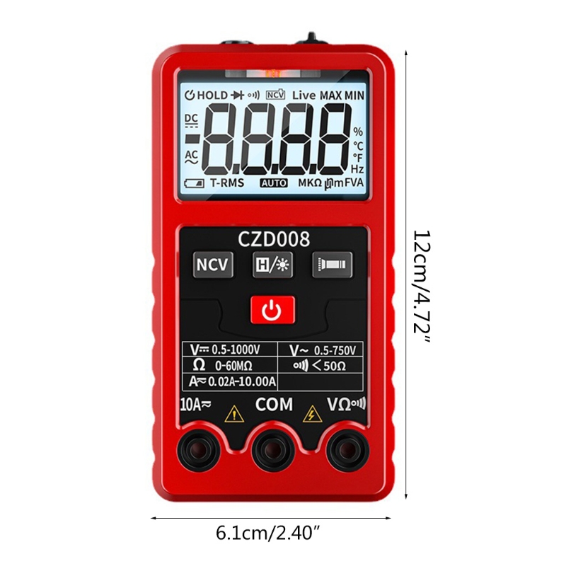 Digital Multimeter Pocket Multi Tester Voltmeter Ammeter Ohmmeter AC/DC Ohm Electrical Tester Meter with Backlight