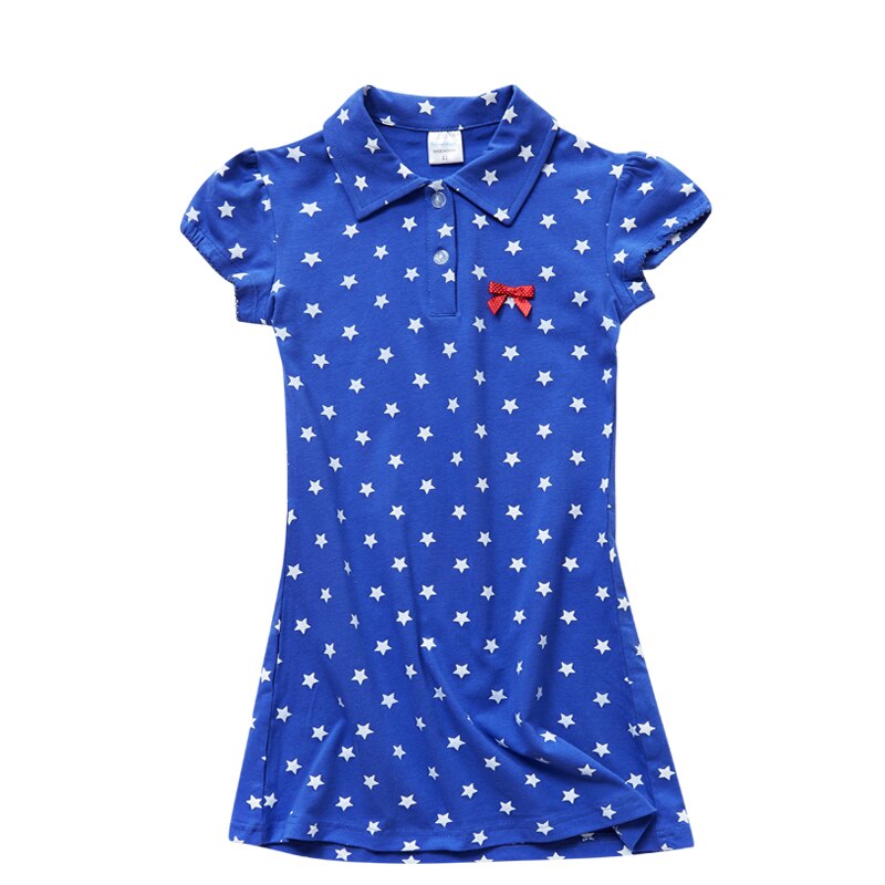 Meisjes Jurk Ster Prinses Jurk Zomer Lantaarn Mouw Jurk Peuter Kleding Katoen Kids Jurk Meisje Kleding Casual School Jurk