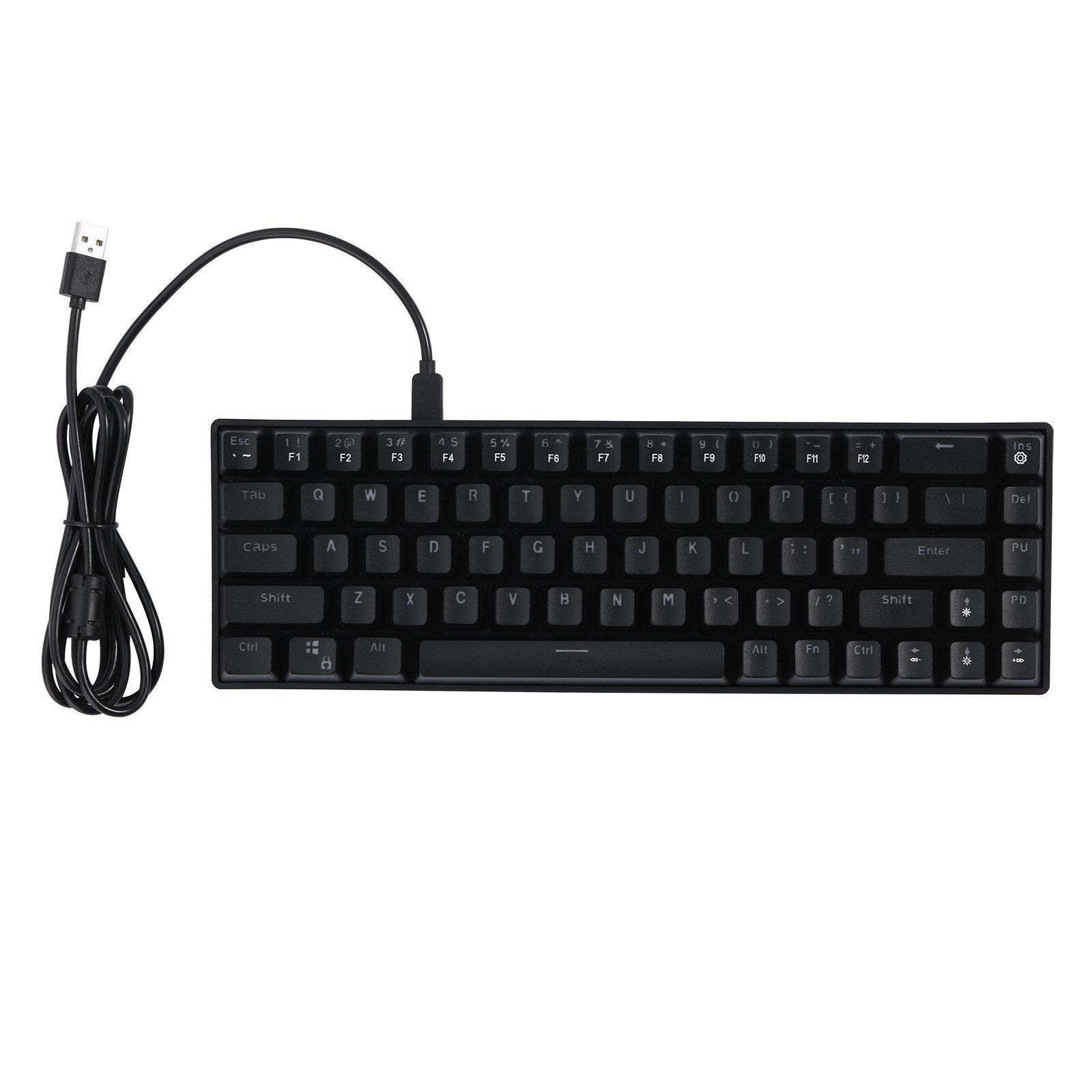 Gaming Mechanical Keyboard Computer Keyboards Gamer LED 68-key RGB Ergonomic Wired Keyboard For PC Laptop Games