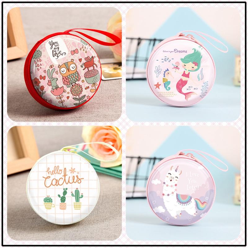 Christmas Decoration Round Tinplate Small Coin Purse Cute Small Wallet Children's Candy Box Toys