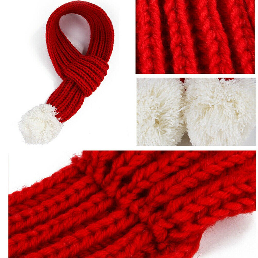 Animal de compagnie chien chat cou écharpe doux noël tricot écharpe pour grands chiens moyens hiver plus collier de chien accessoires pour animaux de compagnie